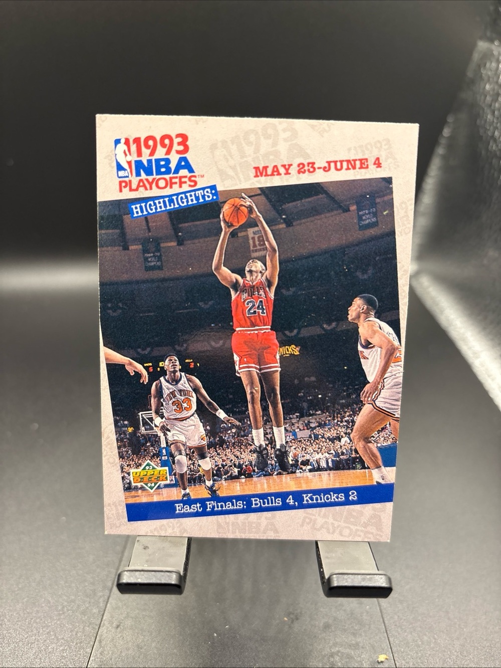1993 NBA Playoffs Highlights: East Finals Bulls & Knicks Upper Deck Card